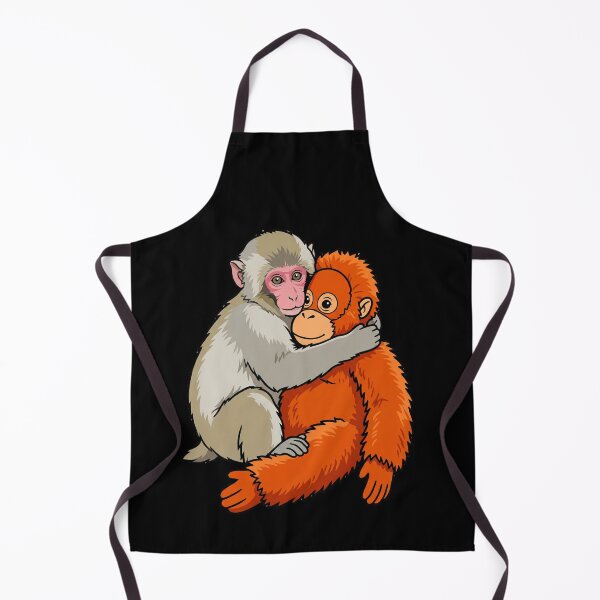 Item preview, Monkey And Orangutan Hugging Primate Friendship Wildlife Lovers designed and sold by SofenArt.