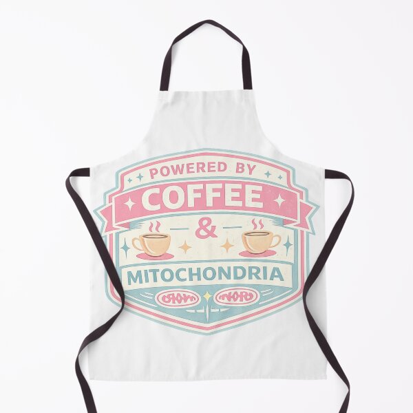 Item preview, Powered by Coffee & Mitochondria – Funny Biology Shirt designed and sold by Oualibaddas.