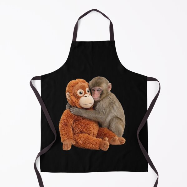 Item preview, Monkey Hugging Orangutan Animal Friendship Primate Love designed and sold by SofenArt.