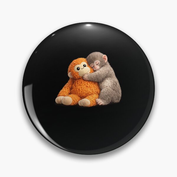 Item preview, Cute Baby Monkey Cuddling Orangutan Animal Lover designed and sold by SofenArt.
