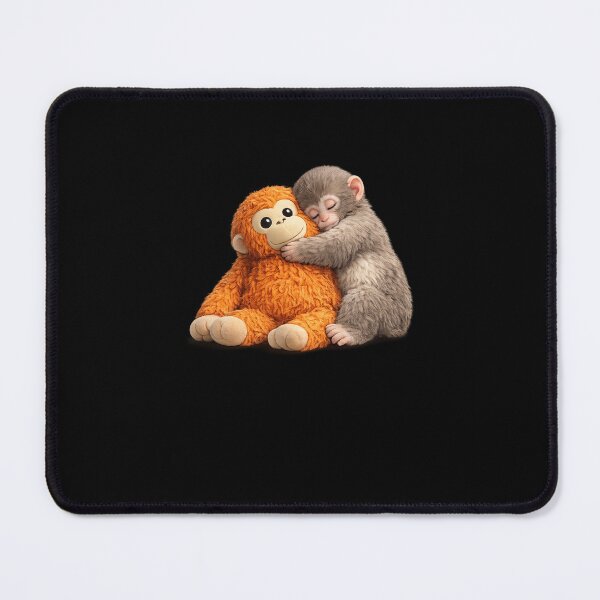 Item preview, Cute Baby Monkey Cuddling Orangutan Animal Lover designed and sold by SofenArt.