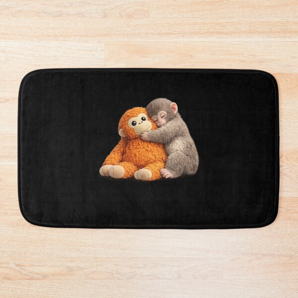 Item preview, Cute Baby Monkey Cuddling Orangutan Animal Lover designed and sold by SofenArt.