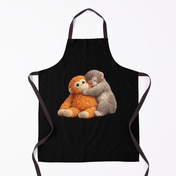 Item preview, Cute Baby Monkey Cuddling Orangutan Animal Lover designed and sold by SofenArt.