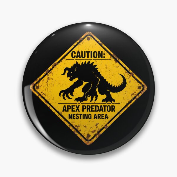 Item preview, Apex Predator Warning Road Sign designed and sold by agearb.