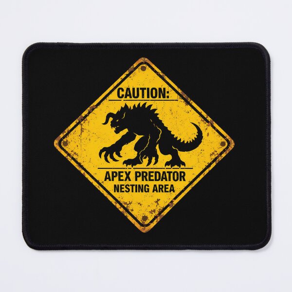 Item preview, Apex Predator Warning Road Sign designed and sold by agearb.