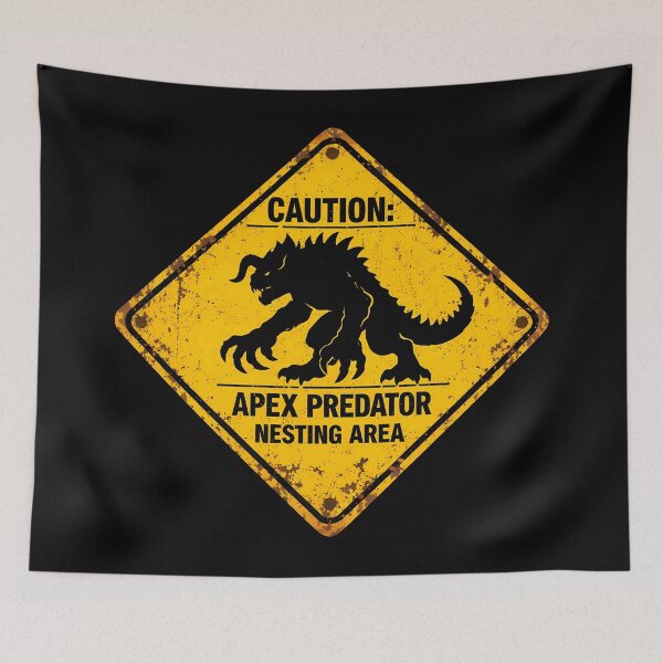 Item preview, Apex Predator Warning Road Sign designed and sold by agearb.