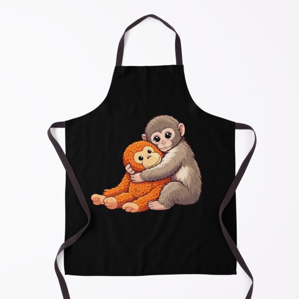 Item preview, Cute Baby Monkey Hugging Primate Friends Animal Lover Wildlife designed and sold by SofenArt.