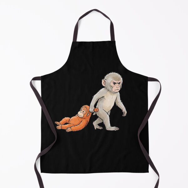 Item preview, Funny Monkey Dragging Orangutan Primate Sibling Humor designed and sold by SofenArt.