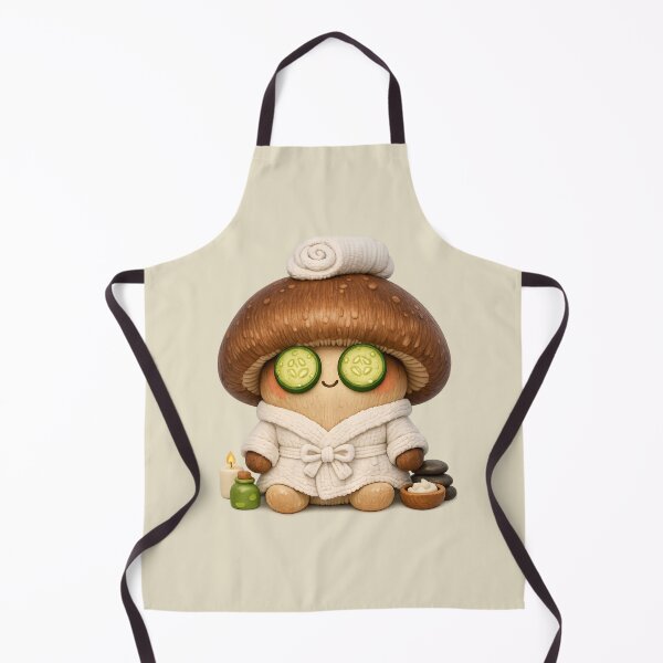 Item preview, Cute Spa Day Mushroom | Kawaii 3D Shitake Self Care Aesthetic designed and sold by Moons Studio.