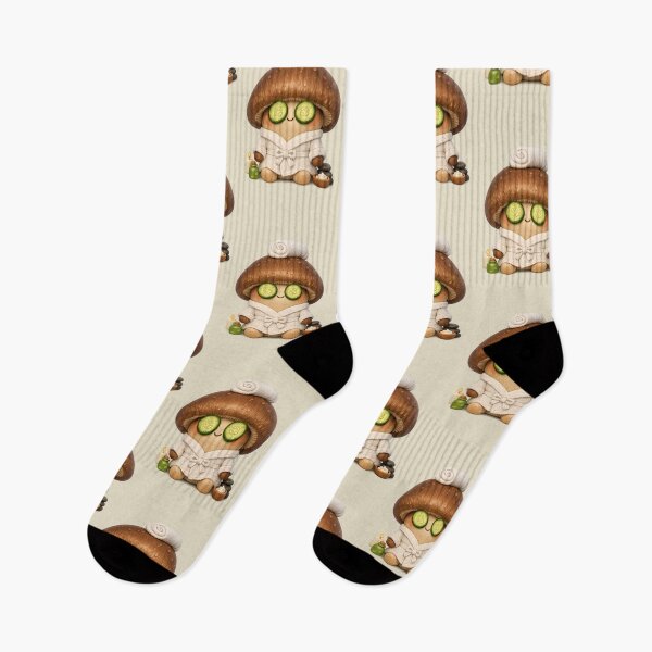 Item preview, Cute Spa Day Mushroom | Kawaii 3D Shitake Self Care Aesthetic designed and sold by Moons Studio.