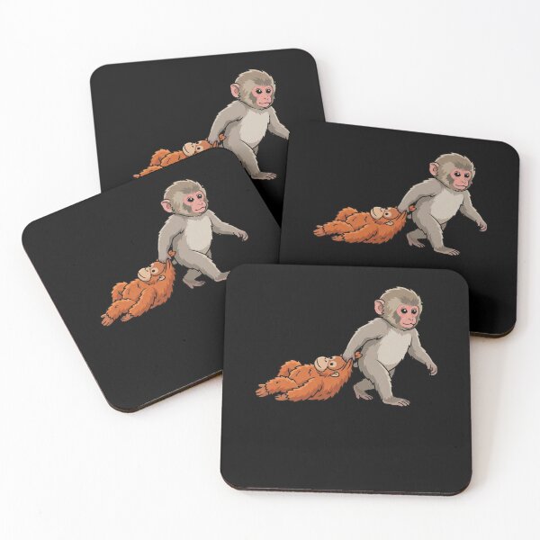 Item preview, Monkey Pulling Orangutan Primate Animal Lover designed and sold by SofenArt.