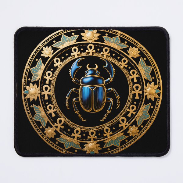 Item preview, Golden Scarab Mandala – Mystical Egyptian Art 1 designed and sold by AnadAA.