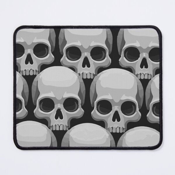 Item preview, Grey skull pattern – Minimal Gothic design designed and sold by drizzd.