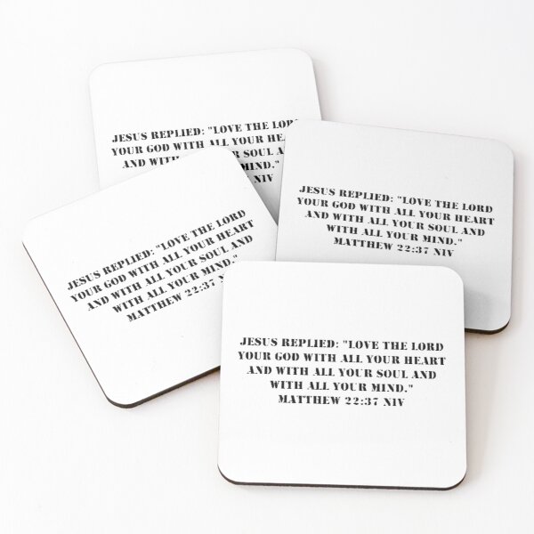 Item preview, Matthew 22:37 NIV - Black Letters - No Background - JCTRUTHER designed and sold by JCTRUTHERshop.