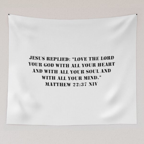 Item preview, Matthew 22:37 NIV - Black Letters - No Background - JCTRUTHER designed and sold by JCTRUTHERshop.