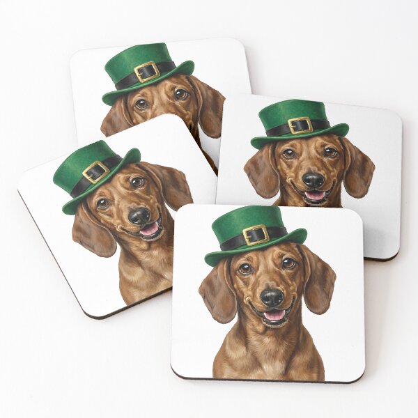 Item preview, St. Patrick's Dachshund Brown designed and sold by KC's.