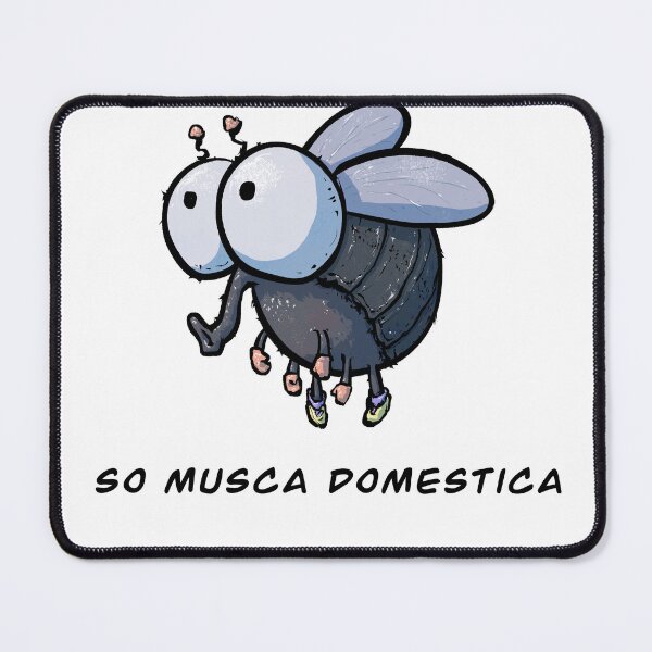 Item preview, So Musca Domestica designed and sold by Cute & Funny Hand-Drawn Prints | Happy Doodle Friends Shop.