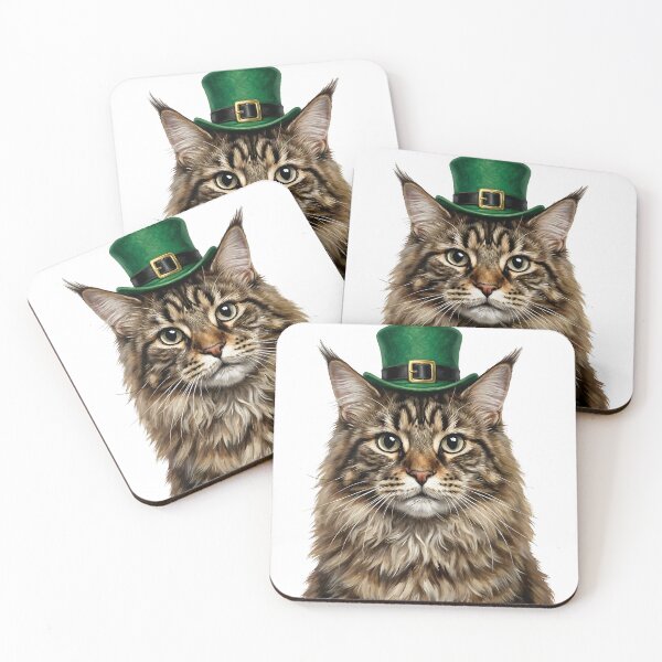 Item preview, St. Patrick's Maine Coon designed and sold by KC's.