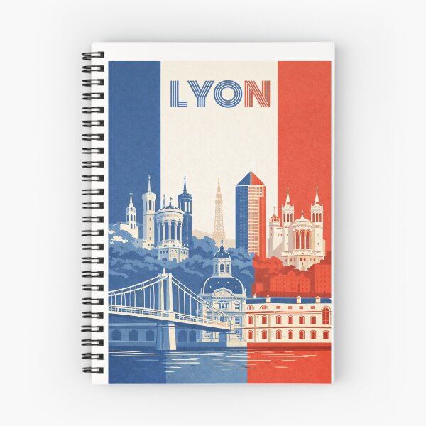 Item preview, Lyon France Skyline with Fourvière Basilica and Tour Part-Dieu in Auvergne-Rhône-Alpes designed and sold by Places On Earth.