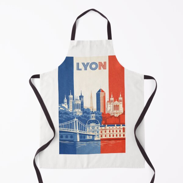 Item preview, Lyon France Skyline with Fourvière Basilica and Tour Part-Dieu in Auvergne-Rhône-Alpes designed and sold by Places On Earth.