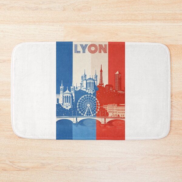 Item preview, Lyon France Panorama with Basilica of Notre-Dame de Fourvière and Place Bellecour designed and sold by Places On Earth.