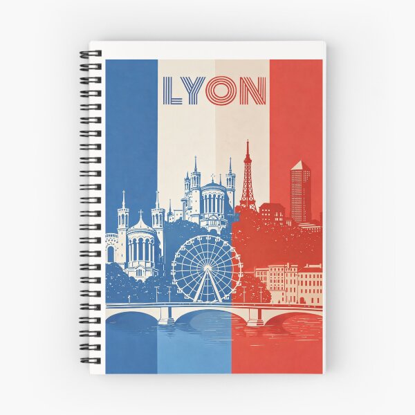 Item preview, Lyon France Panorama with Basilica of Notre-Dame de Fourvière and Place Bellecour designed and sold by Places On Earth.