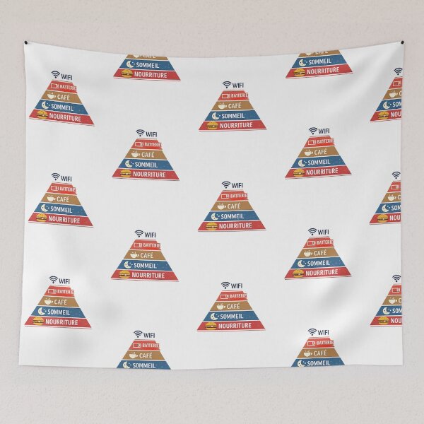 Item preview, pyramide de Maslowsans wifi et sans batterie, l’accomplissement de soi attendra un peu designed and sold by NinaCreator.