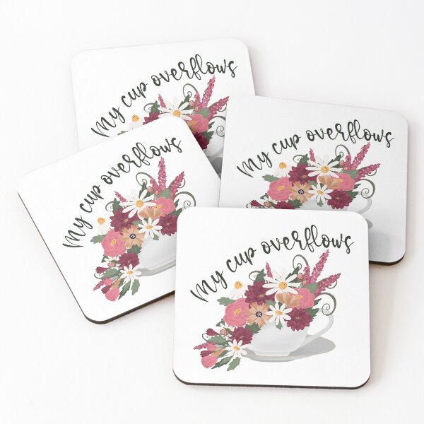 Item preview, My Cup Overflows! - Psalm 23:5 designed and sold by Willow & Grace Designs.
