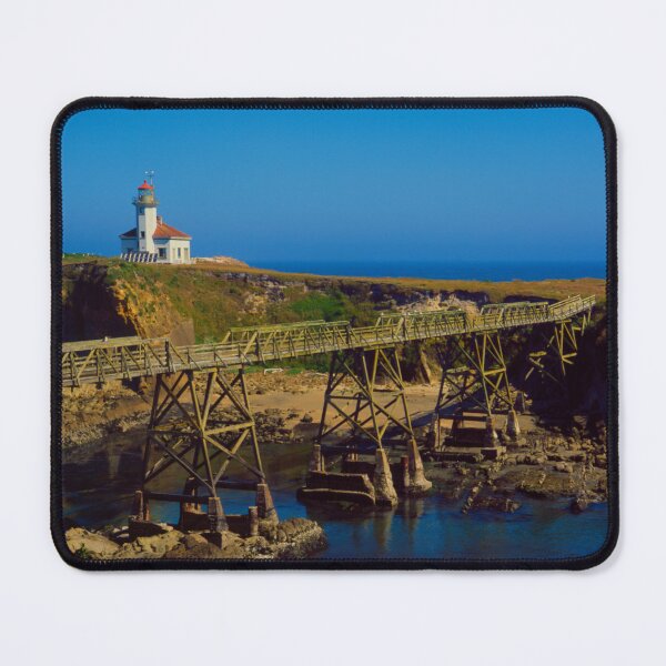 Item preview, Cape :Arago Lighthouse with Wooden Bridge designed and sold by jklune.
