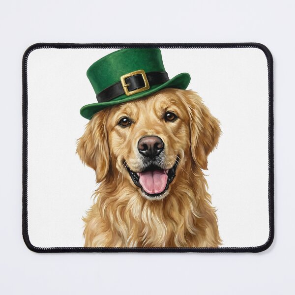 Item preview, St. Patrick's Golden Retriever designed and sold by KC's.
