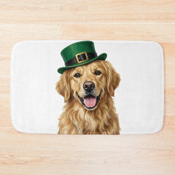Item preview, St. Patrick's Golden Retriever designed and sold by KC's.