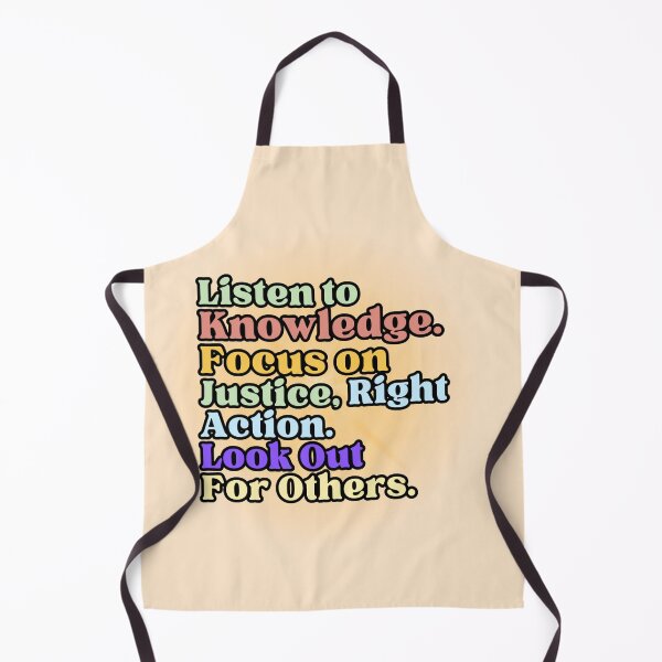 Item preview, Listen to Knowledge Focus on Justice - Luminous Text designed and sold by PriyaMagic.