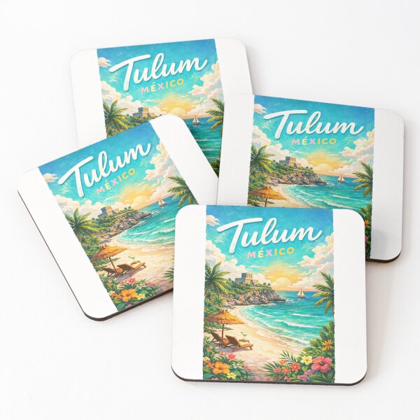 Item preview, Tulum Mexico Riviera Maya Coast with El Castillo and Caribbean Sea designed and sold by Places On Earth.