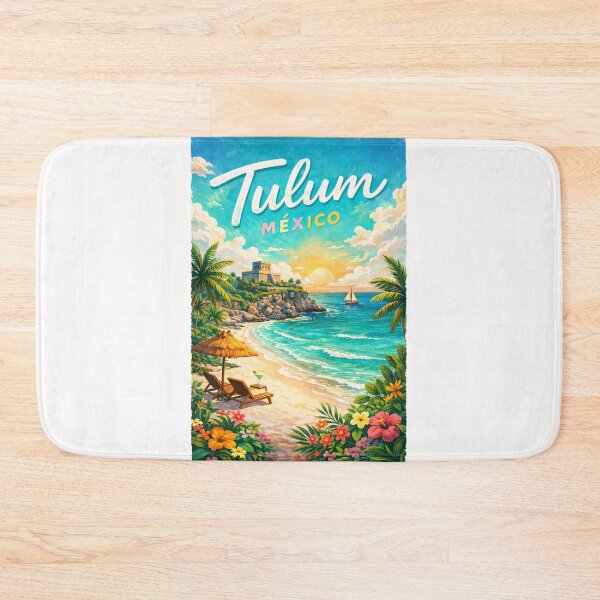Item preview, Tulum Mexico Riviera Maya Coast with El Castillo and Caribbean Sea designed and sold by Places On Earth.