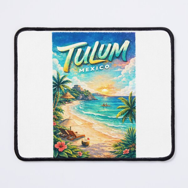 Item preview, Tulum Mexico Sunset over Riviera Maya and Caribbean Sea in Quintana Roo designed and sold by Places On Earth.
