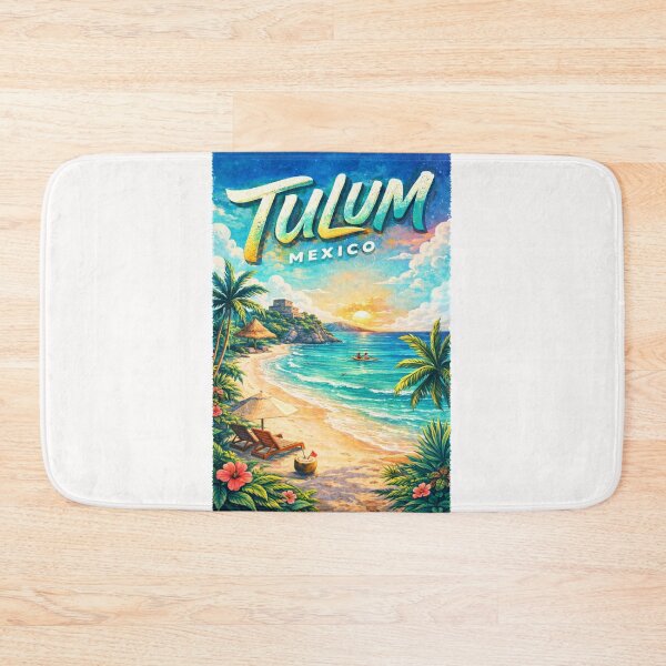Item preview, Tulum Mexico Sunset over Riviera Maya and Caribbean Sea in Quintana Roo designed and sold by Places On Earth.