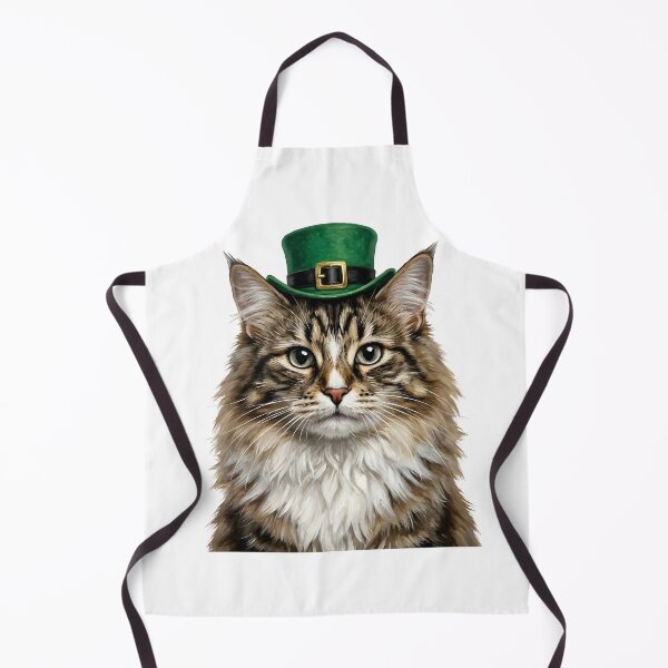 Item preview, St. Patrick's Norwegian Forest Cat designed and sold by KC's.