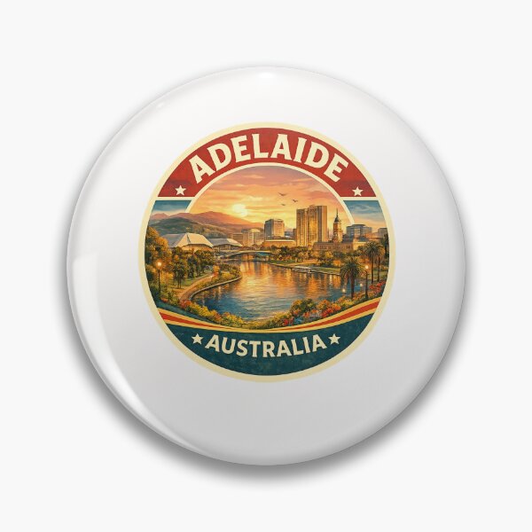 Item preview, Adelaide Australia Skyline with River Torrens and Adelaide Hills in South Australia designed and sold by Places On Earth.