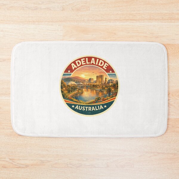 Item preview, Adelaide Australia Skyline with River Torrens and Adelaide Hills in South Australia designed and sold by Places On Earth.