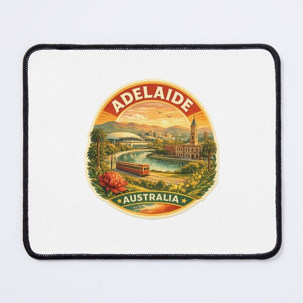 Item preview, Adelaide South Australia Skyline with River Torrens, Adelaide Oval and Adelaide Hills designed and sold by Places On Earth.