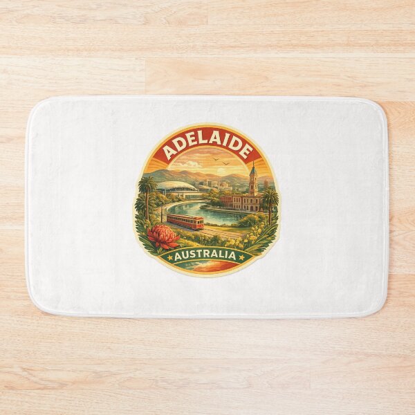 Item preview, Adelaide South Australia Skyline with River Torrens, Adelaide Oval and Adelaide Hills designed and sold by Places On Earth.