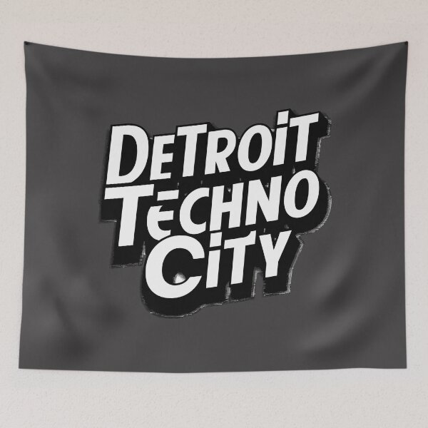 Item preview, Detroit Techno – Motor City Electronic Music Streetwear Icon designed and sold by paulo silveira.