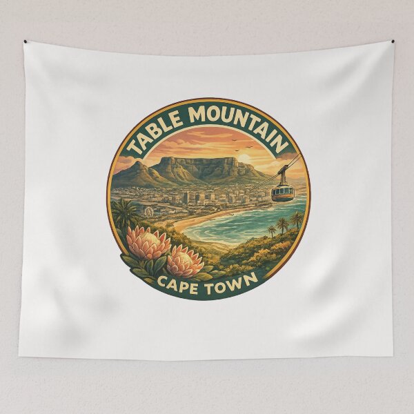 Item preview, Table Mountain Cape Town Western Cape with Camps Bay and Table Bay Coastline designed and sold by Places On Earth.