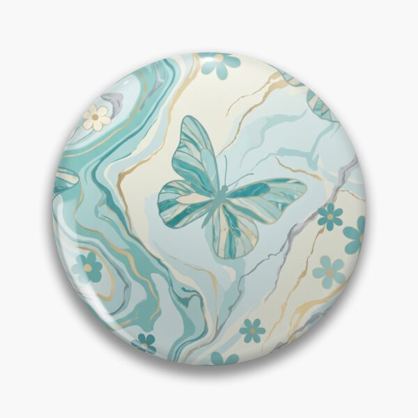 Item preview, Butterfly and Tender, Romantic, and Delicate Marbled Flowers designed and sold by Ciervo Primavera.