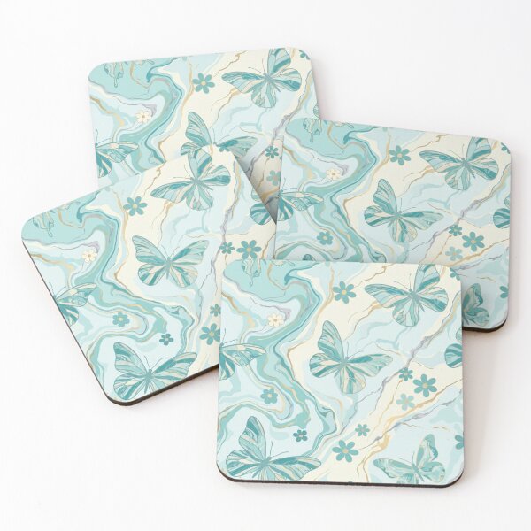 Item preview, Butterfly and Tender, Romantic, and Delicate Marbled Flowers designed and sold by Ciervo Primavera.