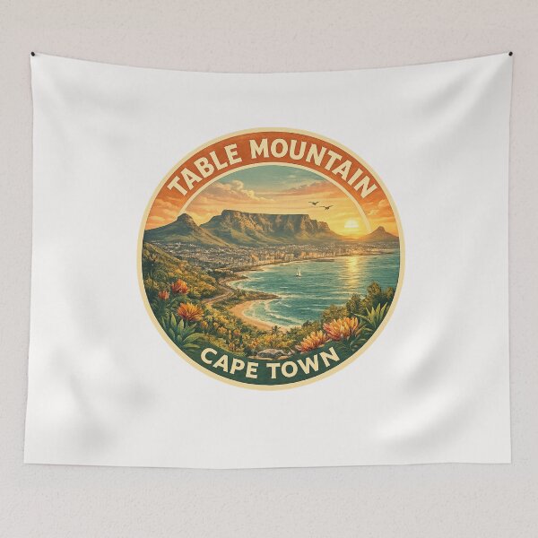 Item preview, Table Mountain Cape Town Sunset over Table Bay and Atlantic Seaboard designed and sold by Places On Earth.
