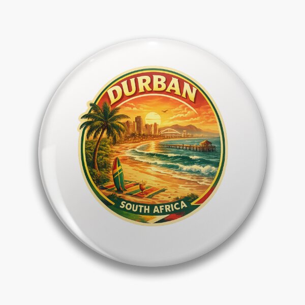 Item preview, Durban KwaZulu-Natal Golden Mile with uShaka Marine World and Indian Ocean designed and sold by Places On Earth.