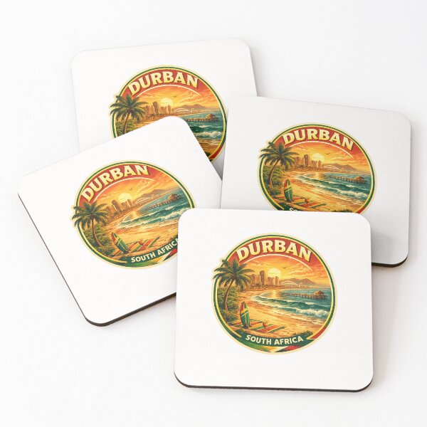 Item preview, Durban KwaZulu-Natal Golden Mile with uShaka Marine World and Indian Ocean designed and sold by Places On Earth.