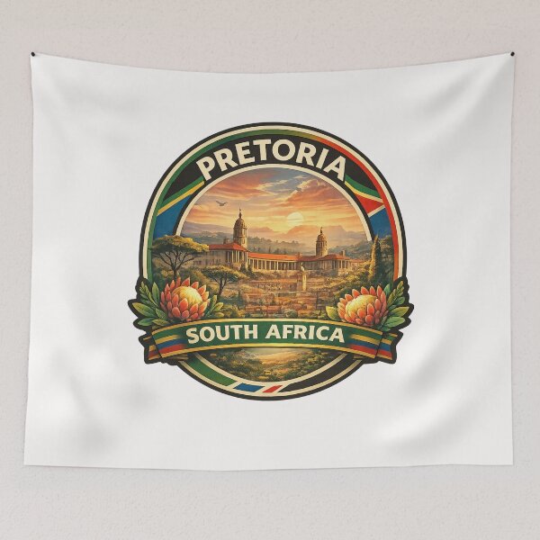 Item preview, Pretoria Gauteng with Union Buildings and Tshwane in South Africa designed and sold by Places On Earth.