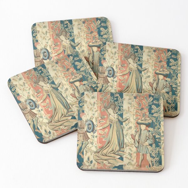Item preview, Courtiers in a Rose Garden: A Lady and Two Gentlemen designed and sold by AnimaliaStar.